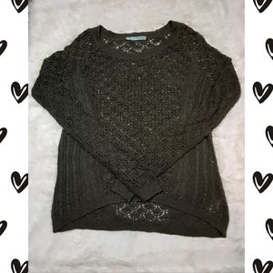 Army Green knit sweater Maurice's long sleeve M